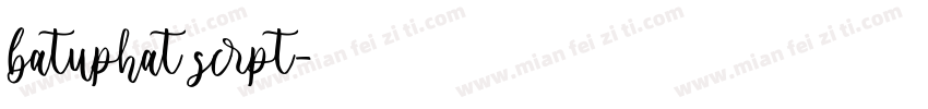 batuphat scrpt字体转换